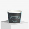 400 ml Eisbecher in Schwarz und Blau mit 'Bellaggio' Logo